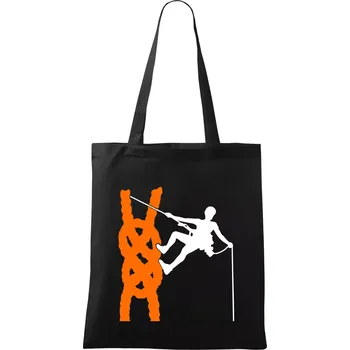 Lano horolezec - Taška bavlněná - 42 x 38 cm ( Černá )