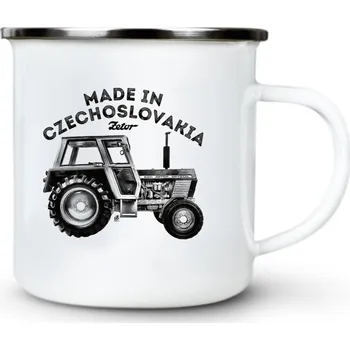 Zetor 8011, V4 - Plechový hrnek VELKÝ 400ml (500 ml po okraj) - 400 ml