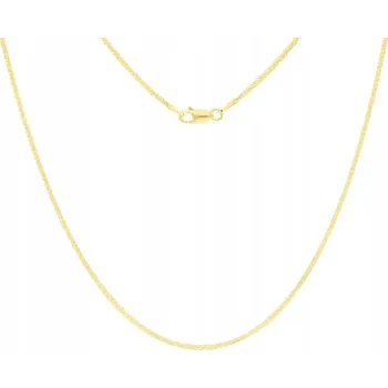 Řetízek Dámský zlatý Řetízek s liščím ocasem, plný 45 cm, stříbro 925