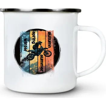 Enduro, Motocross, Winter, Summer ... - Plechový hrnek VELKÝ 400ml (500 ml po okraj) - 400 ml