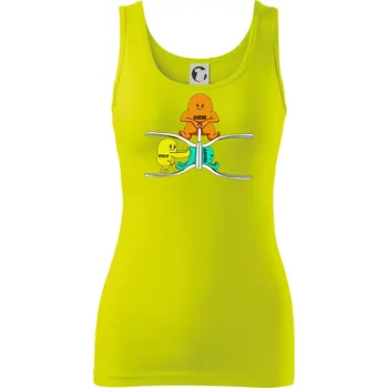 Dámské tričko Elektřina v praxi - Dámské tílko - M ( Limetková )