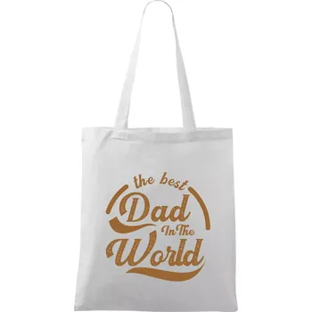 The best dad in the world - psaci - Taška bavlněná - 42 x 38 cm ( Bílá )