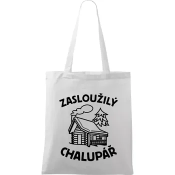 Zasloužilý chalupář - Taška bavlněná - 42 x 38 cm ( Bílá )