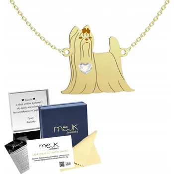 Náhrdelník Pozlacený náhrdelník s jorkšírským teriérem GRAWE