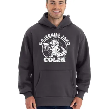 Chlapecké tričko Najebaný jako čolek, bílý tisk - Mikina OVERSIZE - unisex NOVINKA - 3XL