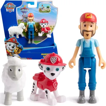 Figurka Paw Patrol figurky Marshall, farmář Al a ovečka – sada pro kreativní hru