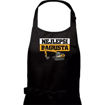 Kuchyňská zástěra Nejlepší bagrista - Pánská zástěra na vaření - Univerzální velikost ( Černá )