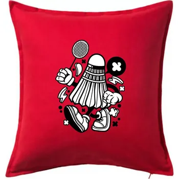 Polštář Badmintoňák - Polštář 50x50 - 50x50 - Pouze potah ( Červená )