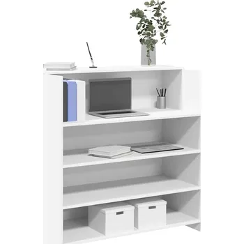 Psací stůl zahrada-XL Recepční stůl bílý 100 x 50 x 103,5 cm, z umělého dřeva 3324160