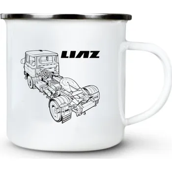 LIAZ 110, V9 - Plechový hrnek VELKÝ 400ml (500 ml po okraj) - 400 ml