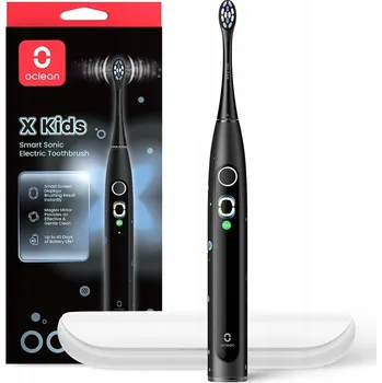 Elektrický zubní kartáček Sonický kartáček OCLEAN X Kids Set Černý 72 000 ot/min. Pouzdro na cesty