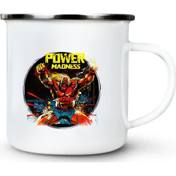 Power Madness – Zuřivý Hrdina - Plechový hrnek VELKÝ 400ml (500 ml po okraj) - 400 ml