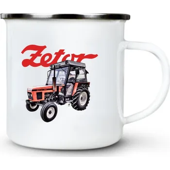 Zetor 7211, V1 - Plechový hrnek VELKÝ 400ml (500 ml po okraj) - 400 ml