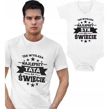Sada ke Dni otců Tričko Body Tak vypadá nejlepší táta Syn S