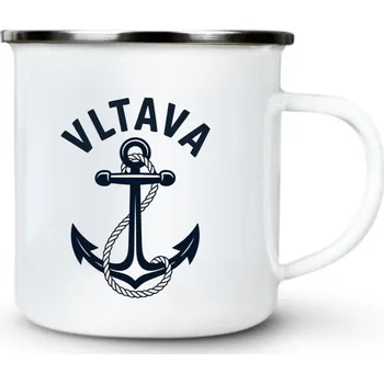 Vltava, Kotva - Plechový hrnek VELKÝ 400ml (500 ml po okraj) - 400 ml