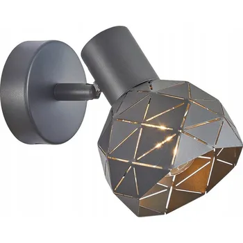 Nástěnný reflektor Italux šedý, žlutý