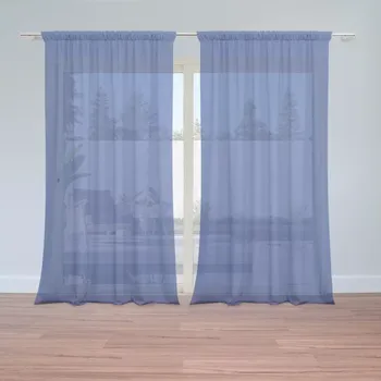 Záclona Sablio Záclony Královská modrá 2: 2ks 150x250cm