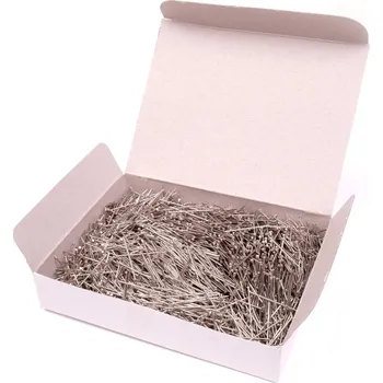 Celokovové špendlíky délka 18 mm 500 g, barva Nikl