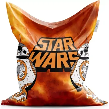 Sedací pytel Sablio Sedací vak Star Wars Ohnivé pozadí - 150x100 cm