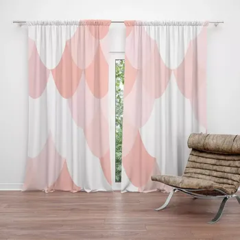 Závěs Sablio Závěs Růžové obloučky: 2ks 140x250cm