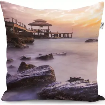 Polštář Sablio Polštář Mlha nad mořem - 40x40 cm