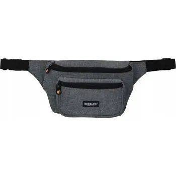 Ledvinka Šedá praktická objemná ledvinka „Patrole“