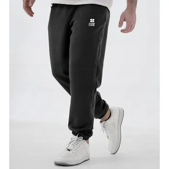 SPODNIE DRESOWE Pánské bavlněné tepláky černé GOOD LUCK Jetel s gumou v pase M