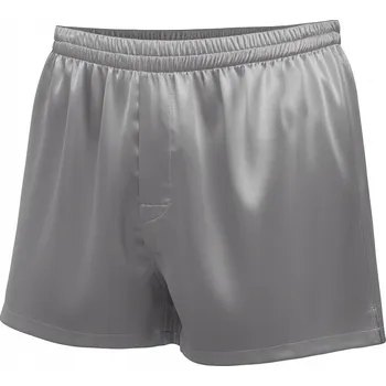 Pánská móda Pánské hedvábné boxerky Slipy 100% hedvábí šedé L/XL