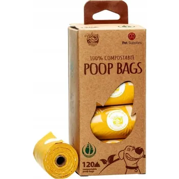 sáček na exkrement Toby's Choice BIO rozložitelné kompostovatelné sáčky na exkrementy 120 ks
