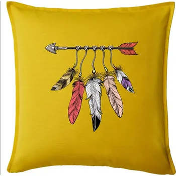 Polštář Indiánský šíp - Polštář 50x50 - 50x50 - Pouze potah ( Žlutá )