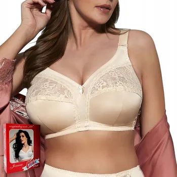Podprsenka Podprsenka Viki 577 Joanna sexy měkká béžová 85L Pohodlná a odolná podprsenka