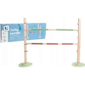 Dřevěná hračka BS Toys, Dřevěná sportovní hra Skok přes překážky