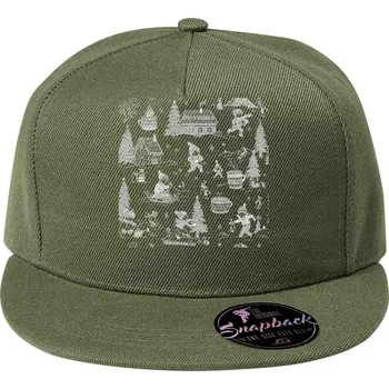 Pánské tričko Zimní příběh, bílý tisk - Kšiltovka, čepice 5P RAP - nastavitelná