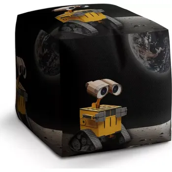 Taburet Sablio Taburet Cube Wall-E robot Měsíc: 40x40x40 cm