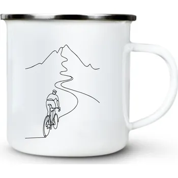 Cesta na Vrchol - Plechový hrnek VELKÝ 400ml (500 ml po okraj) - 400 ml