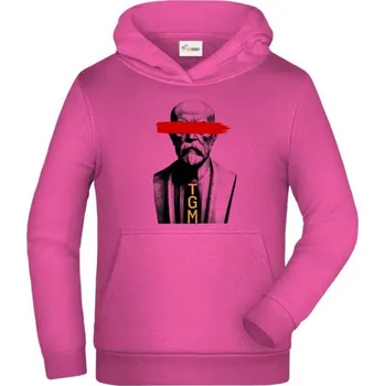 Osvícení, T. G. Masaryk - Dětská mikina s kapucí - 128 cm