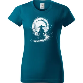 Osamělý válečník, V2, bílý tisk - Dámské tričko Basic - Nejoblíbenějí - S