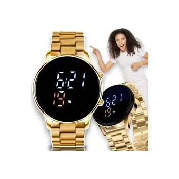 Hodinky DÁMSKÉ HODINKY LED DIGITÁLNÍ NÁRAMEK OCEL CHIRURGICKÁ KE DNI MATEK