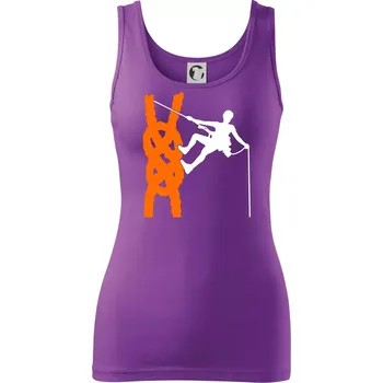 Dámské tričko Lano horolezec - Dámské tílko - XL ( Fialová )