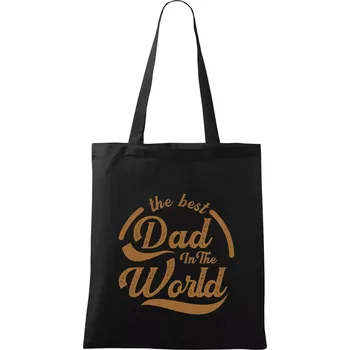 The best dad in the world - psaci - Taška bavlněná - 42 x 38 cm ( Černá )