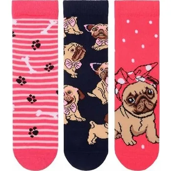 TŘI PÁRY PONOŽEK PONOŽKY DĚTSKÉ 22-24