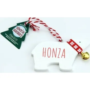 Vánoční dekorace Vánoční dekorace lední medvěd HONZA