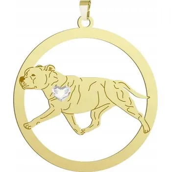 Přívěsek Pozlacený přívěsek Staffordshire Bull Terrier