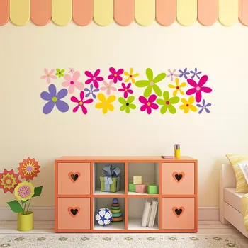 samolepka Sablio Samolepka na zeď: Barevné květy