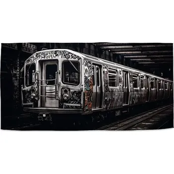Osuška Sablio Ručník Městské metro s graffiti - 50x100 cm