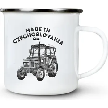 Zetor 7711, V8 - Plechový hrnek VELKÝ 400ml (500 ml po okraj) - 400 ml