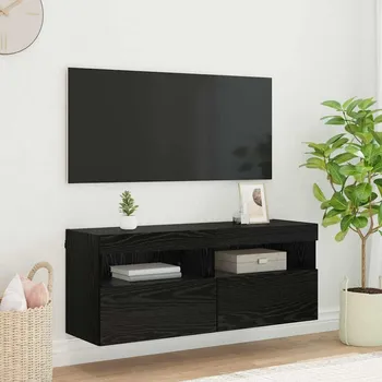 Televizní stolek vidaXL TV wall cabinet Černý dub 100 x 30 x 40 cm kompozitní dřevo
