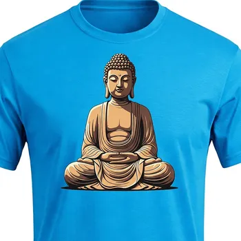 Tričko Budha - velikost L, Barva Tyrkysová