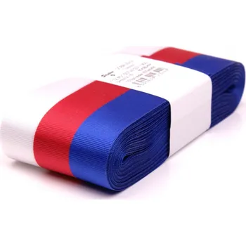 Stuha trikolora šíře 50mm ČESKÝ VÝROBEK, barva viz.obrázek