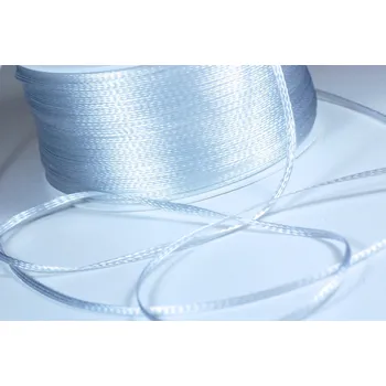 Lacetka šíře 2,3 mm bílá, barva Bílá